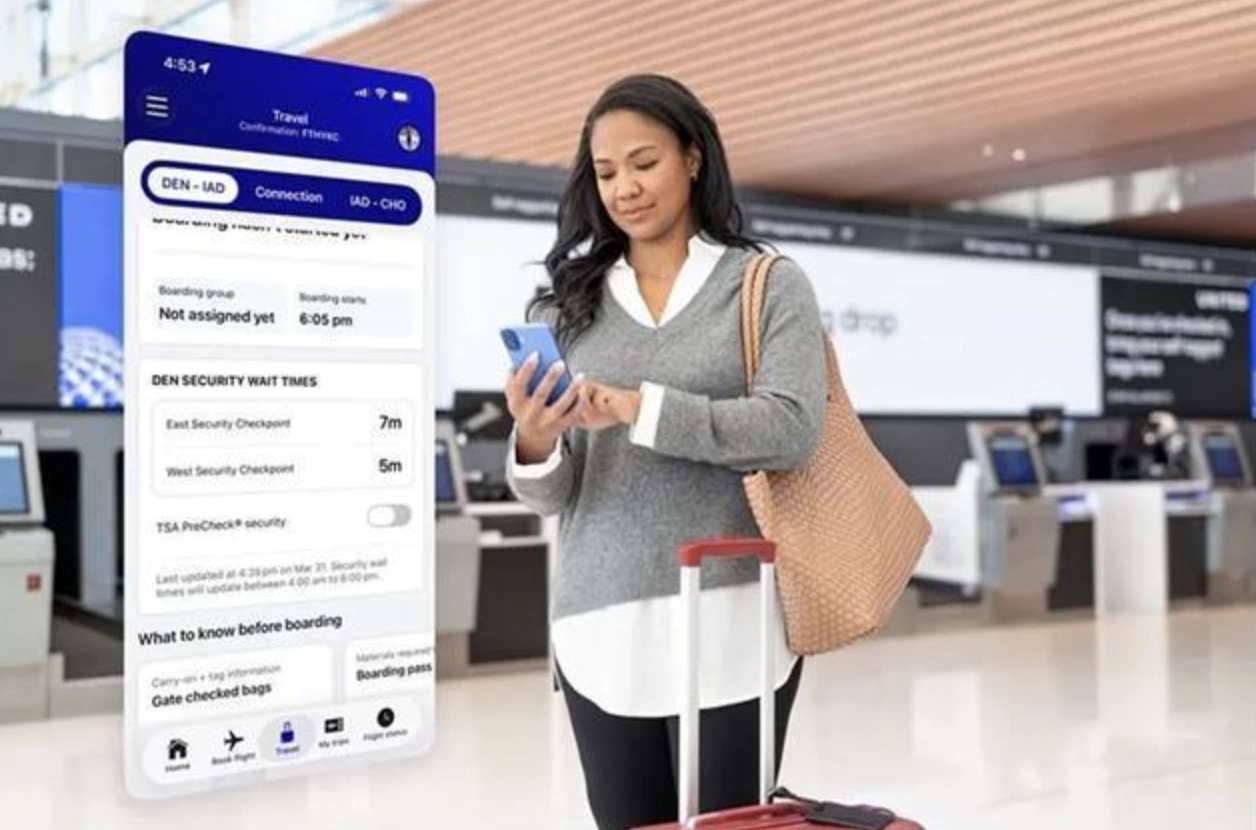 受美国机场排队潮影响,美联航为旗下 App 上线安检时间预估功能