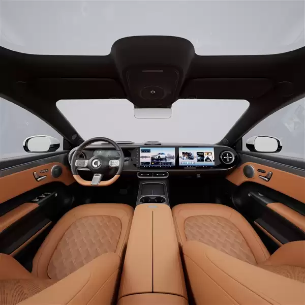 小米SU7的竞品+1！smart精灵6号内饰官图公布：浓郁奔驰味