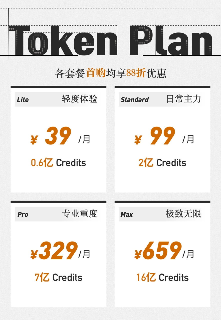 小米推出 Xiaomi MiMo Token Plan:提供四档套餐,每月 39 元起