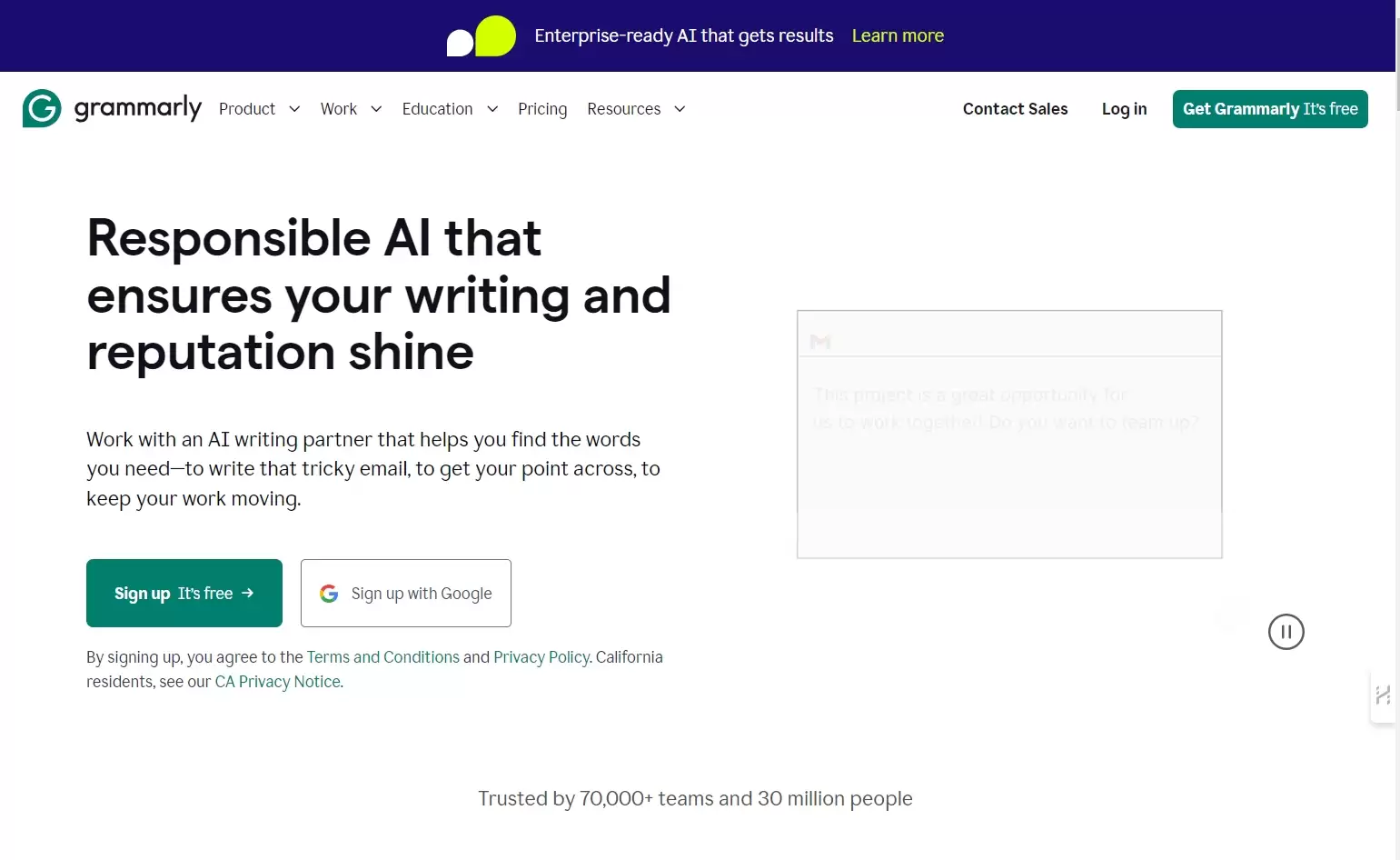 Grammarly-Grammarly是一款免费的ai写作辅助工具