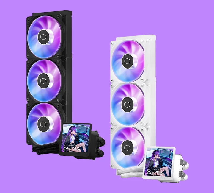 480p 方屏:酷冷至尊推出 MasterLiquid Core LCD 360 4-inch 水冷