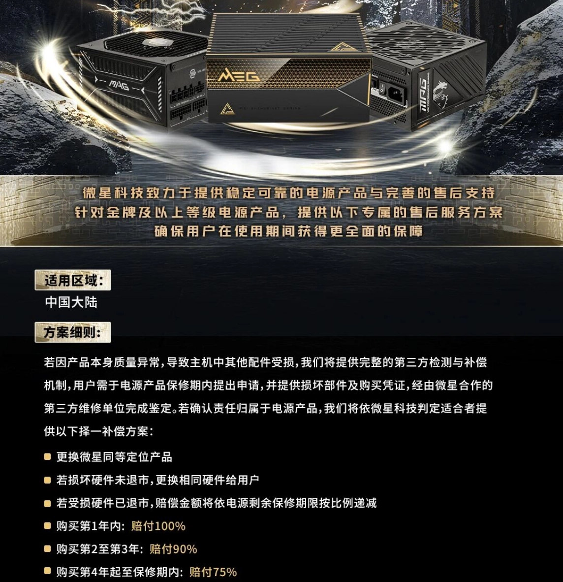 微星推出多款电源新品：全系搭载 GPU Safeguard 技术，为高功耗显卡护航