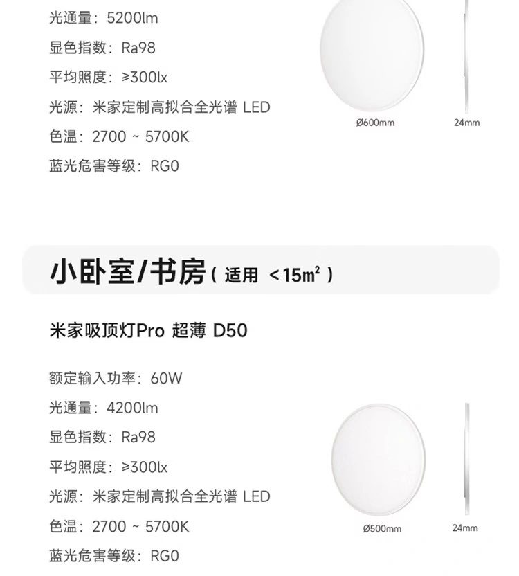 小米推出米家吸顶灯 Pro 超薄新品：849 元起，国补价 721.65 元起