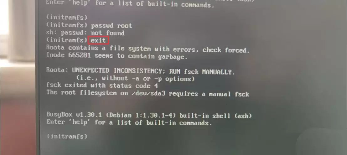 UOS开机进入busybox界面怎么办 uos无法进入桌面的解决办法