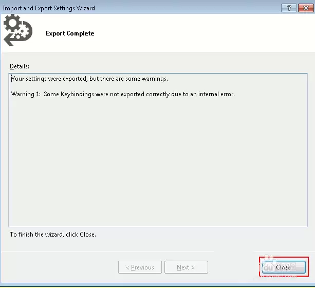VS2013环境配置数据怎么导出