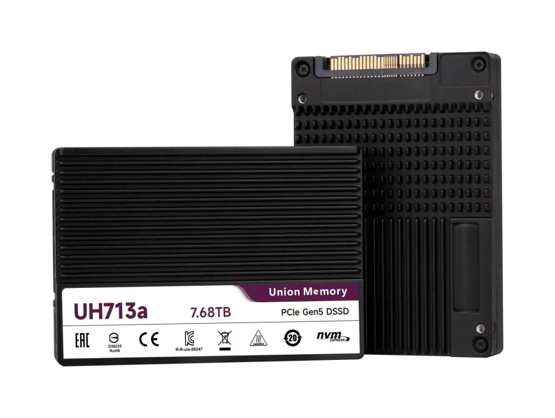 忆联预热 UH713a:国内首款 8 通道数据中心级固态硬盘,支持压缩算法