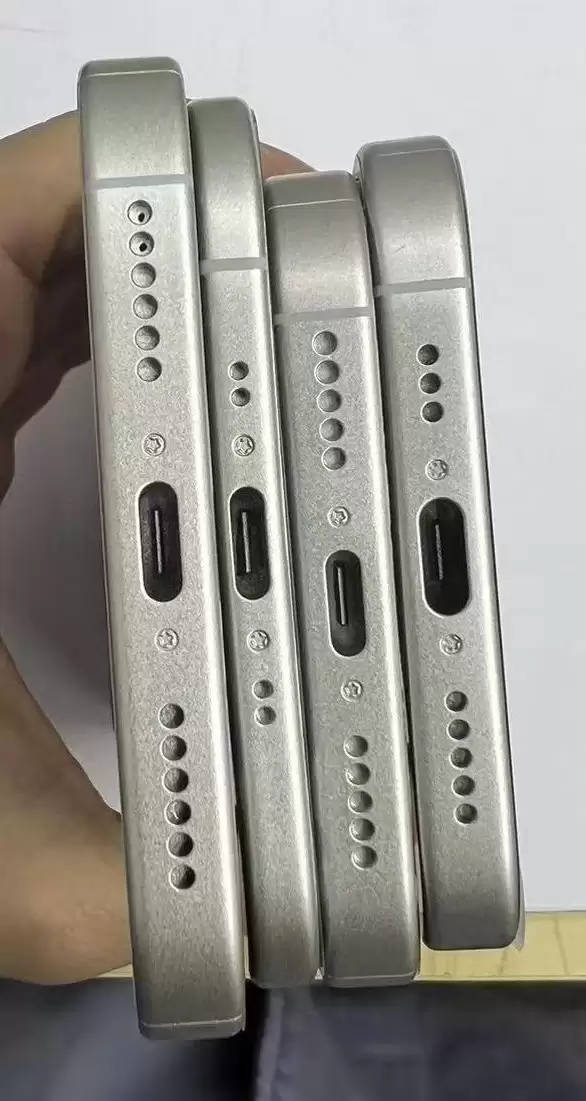 iPhone 17系列机模上手:Air版厚度接近USB-C口