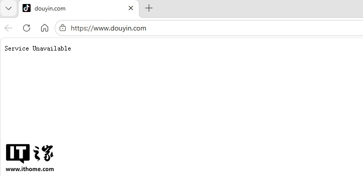 抖音网页版突发网络崩溃,用户访问受阻
