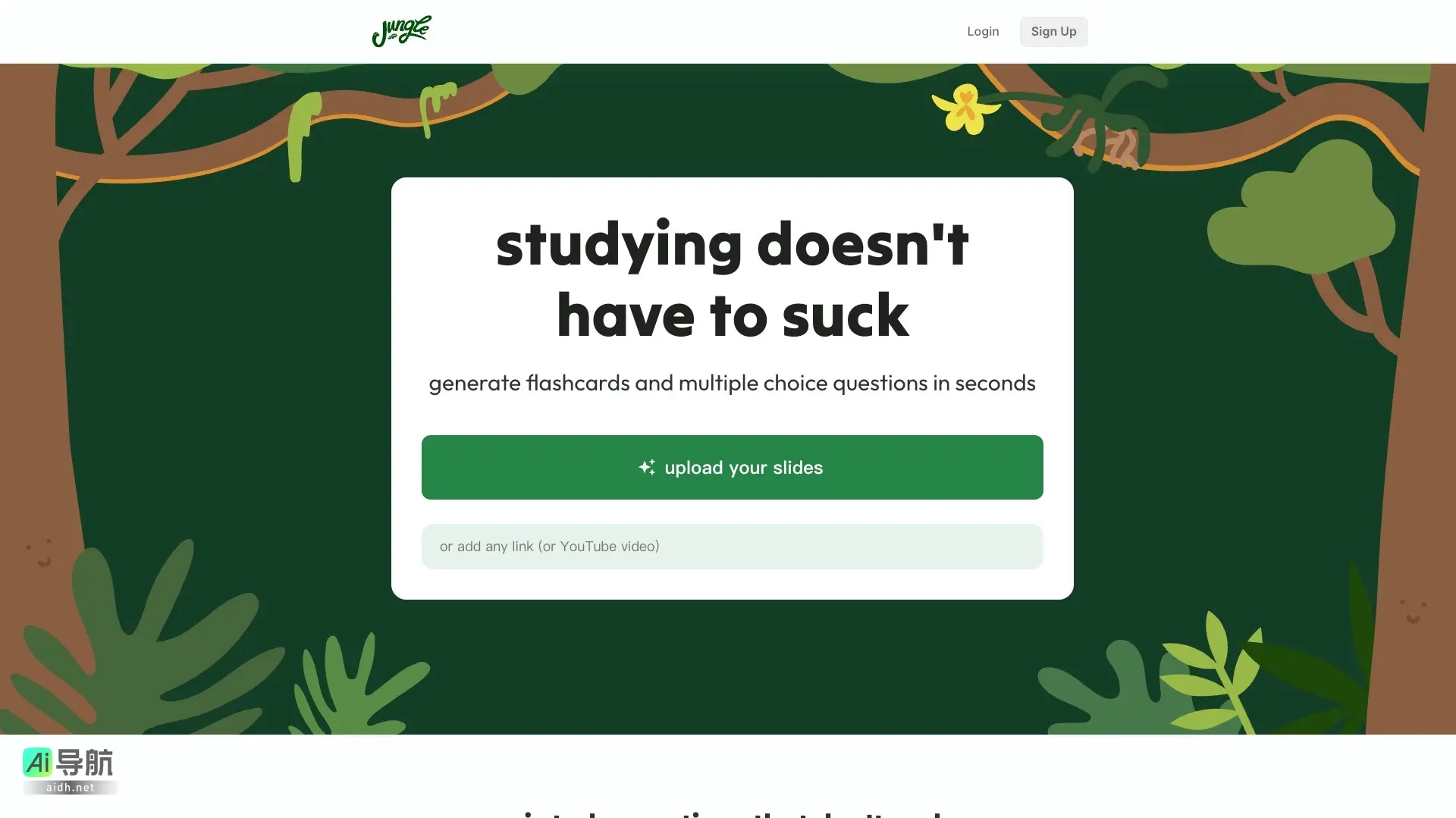 Jungle 通过AI生成个性化学习题，帮助学生高效复习和提升学习效果