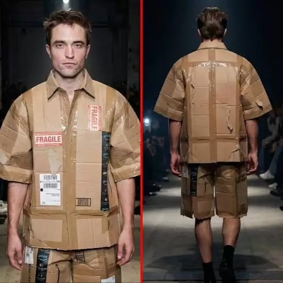 巴黎世家9900美元的“快递盒”时装 在网上引起轰动