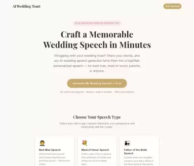 AI Wedding Toast