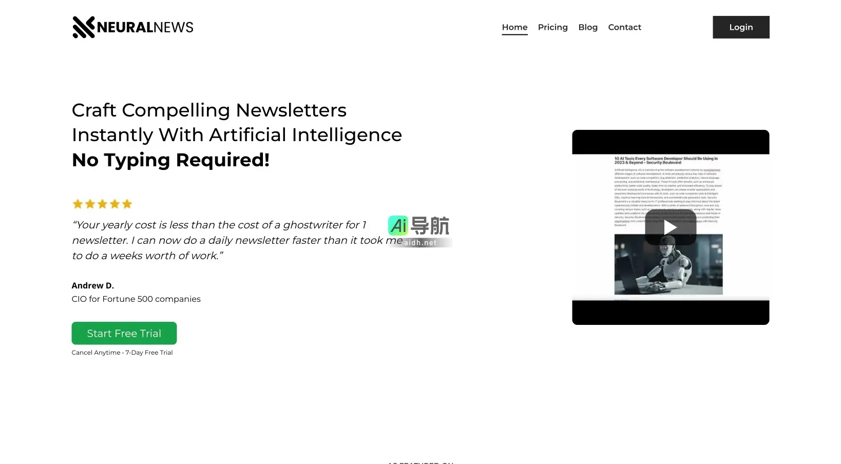 Neural Newsletters 利用人工智能快速生成高质量新闻通讯，节省时间与成本