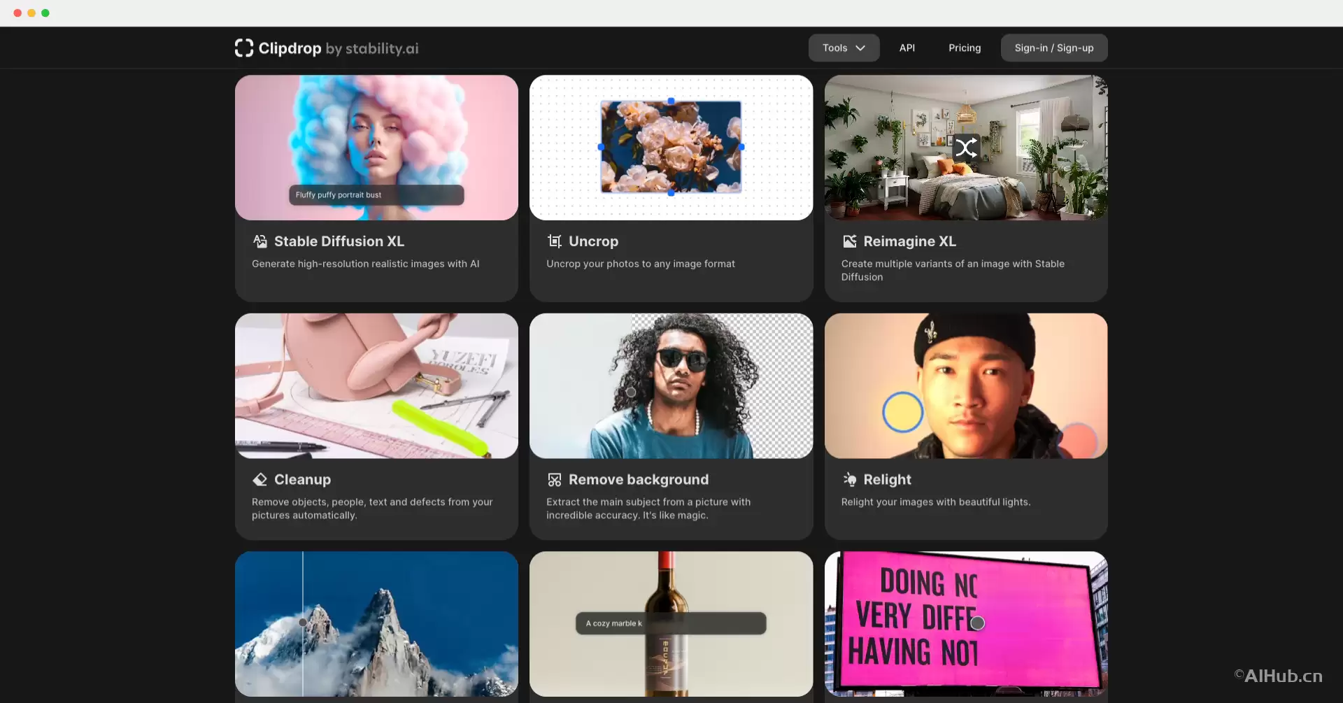 ClipDrop官网-Stability AI 旗下AI设计编辑工具平台