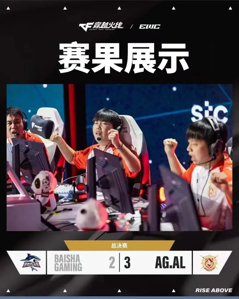 CF电竞世界杯：AG.AL 3-2 复仇白鲨，斩获EWC《穿越火线》冠军