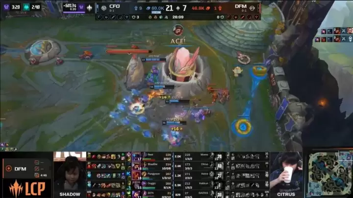Shadow拿下转会CFO后的首胜,也是他在LCP赛区的首胜 Shadow拿下转会CFO后的首胜,也是他在LCP赛区的首胜