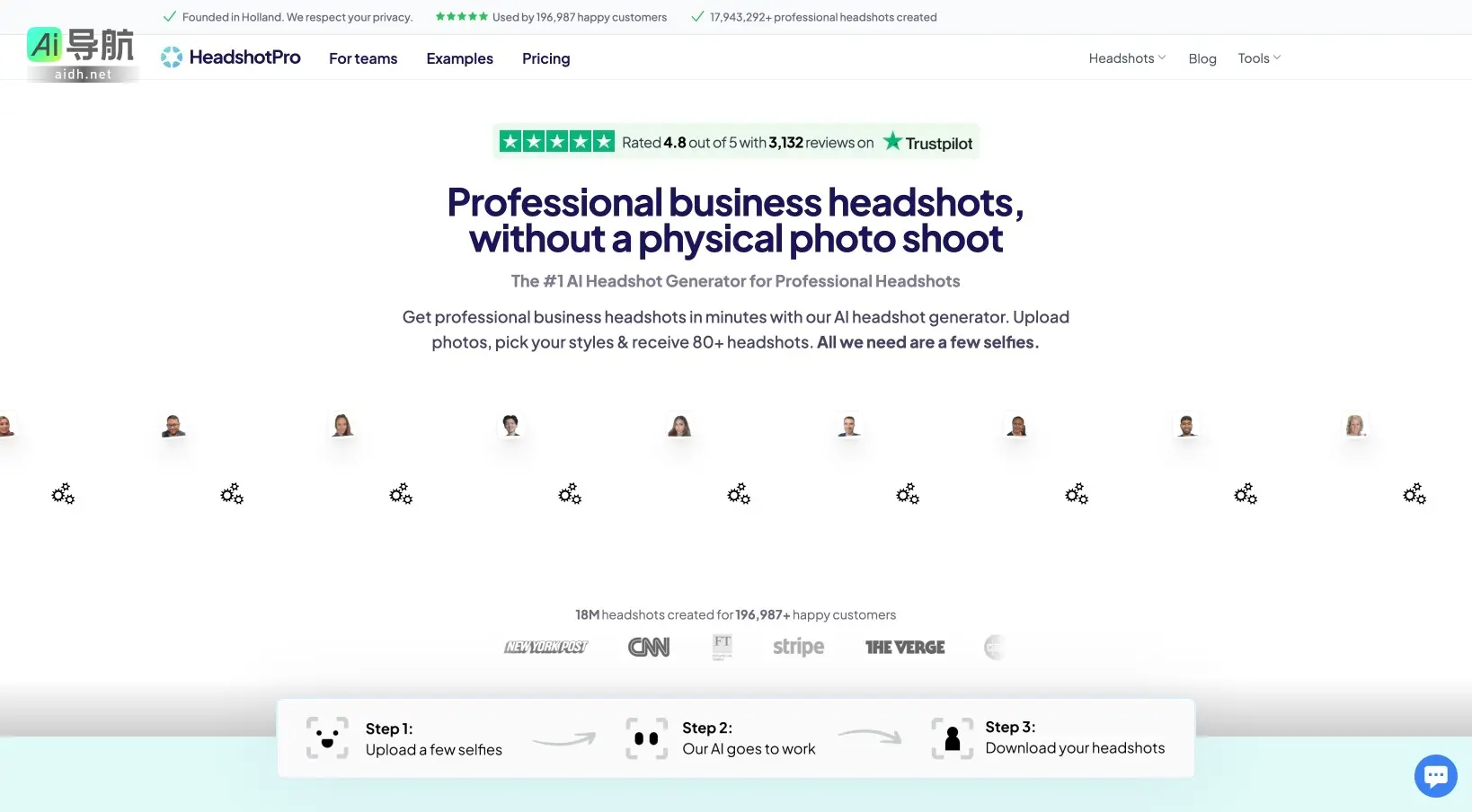 HeadshotPro 提供快速、经济的AI生成专业头像，助力个人和团队提升形象