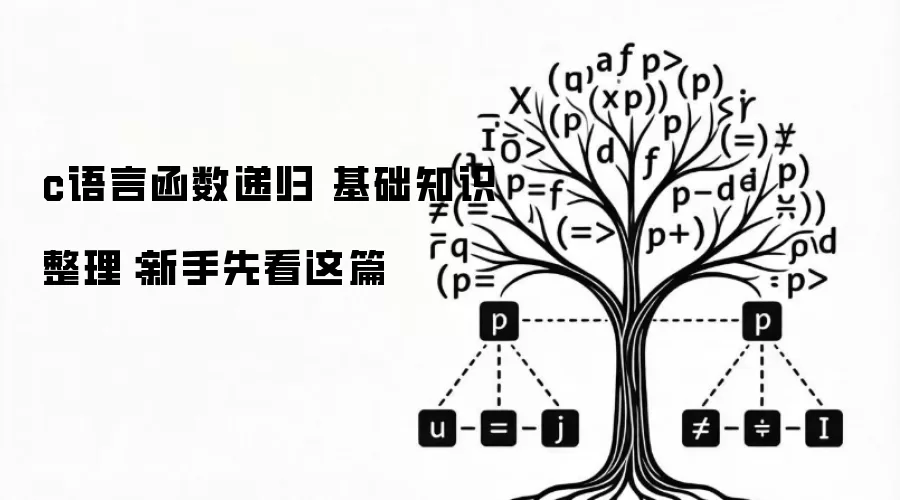 c语言函数递归 基础知识整理：新手先看这篇