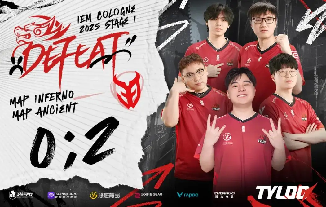 外媒分析TYLOO科隆站折戟：从FISSURE冠军到小组出局的落差之谜