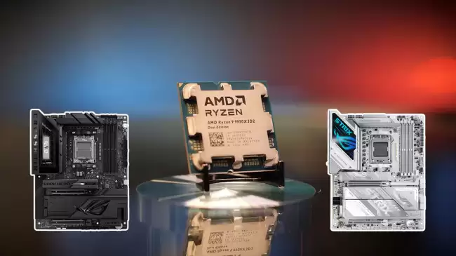 AMD锐龙9 9950X3D2处理器与华硕X870E系列主板