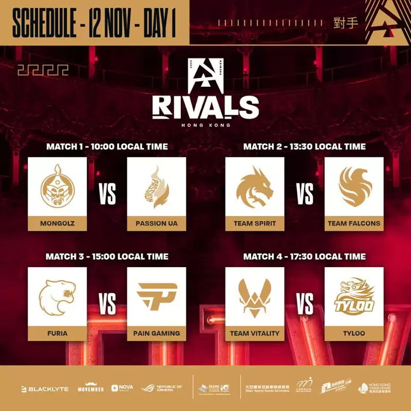 香港电竞巅峰对决！BLAST巅峰赛S2揭幕战TYLOO迎战Vitality