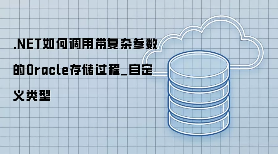 .NET如何调用带复杂参数的Oracle存储过程_自定义类型