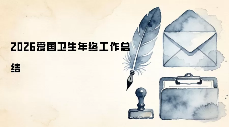 2026爱国卫生年终工作总结