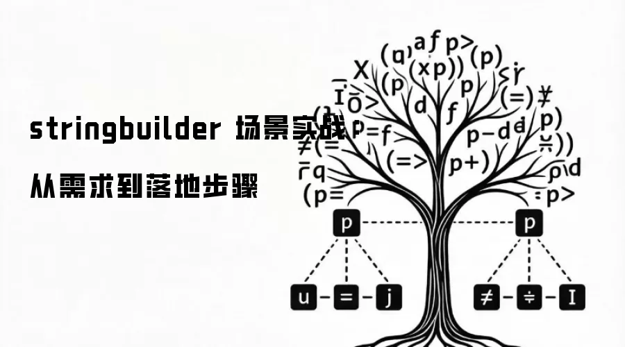 stringbuilder 场景实战：从需求到落地步骤