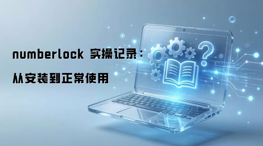 numberlock 实操记录：从安装到正常使用