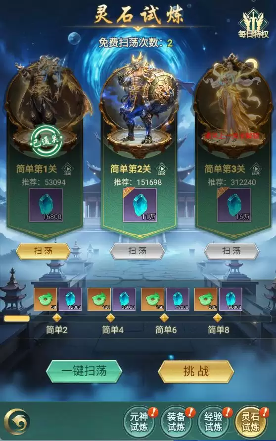 《异兽灵境》四大试炼副本产出资源介绍