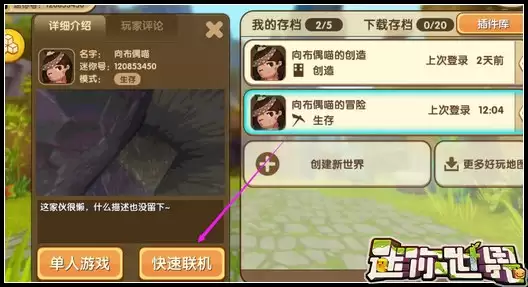 迷你世界怎么不让别人破坏