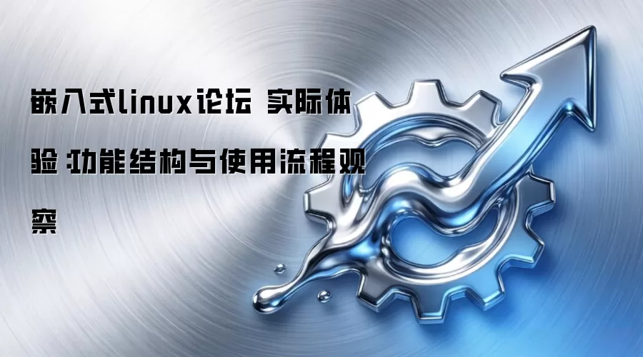 嵌入式linux论坛 实际体验：功能结构与使用流程观察