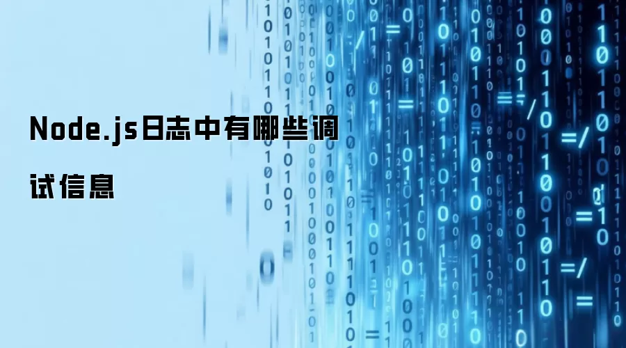 Node.js日志中有哪些调试信息