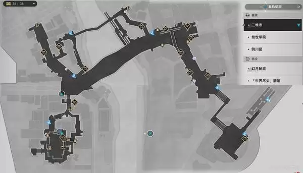 二维市地图点位示意