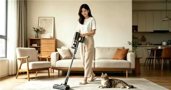 养猫有必要买吸尘器吗？实测友望扫地僧：解决了 3 个让养猫人崩溃的清洁难题
