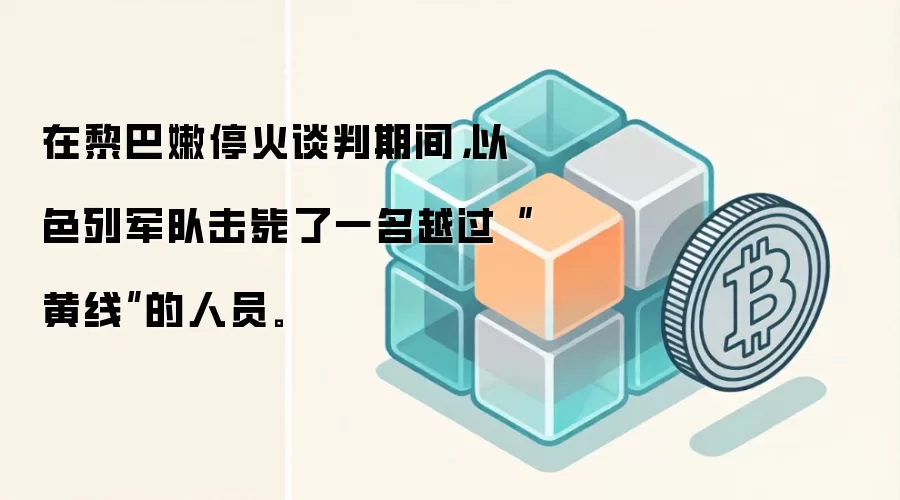 在黎巴嫩停火谈判期间，以色列军队击毙了一名越过“黄线”的人员。