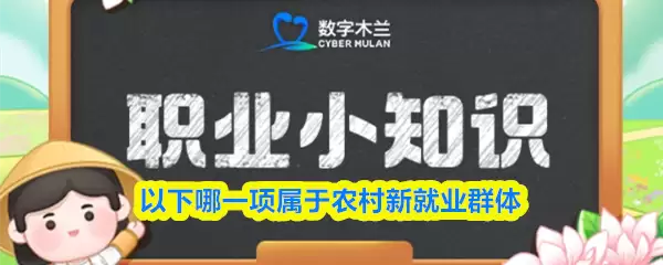 以下哪一项属于农村新就业群体