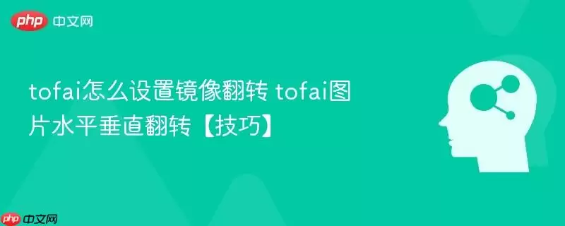 tofai怎么设置镜像翻转 tofai图片水平垂直翻转【技巧】