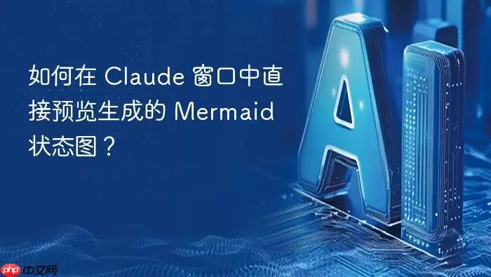 如何在 claude 窗口中直接预览生成的 mermaid 状态图？