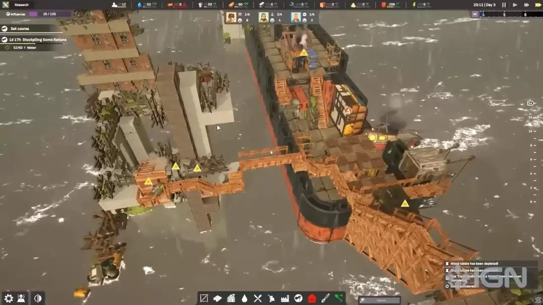 《终落之城》22分钟实机演示 建造庞大海上城市