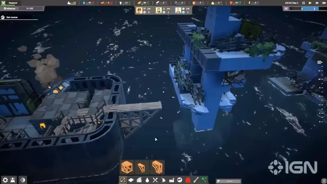 《终落之城》22分钟实机演示 建造庞大海上城市