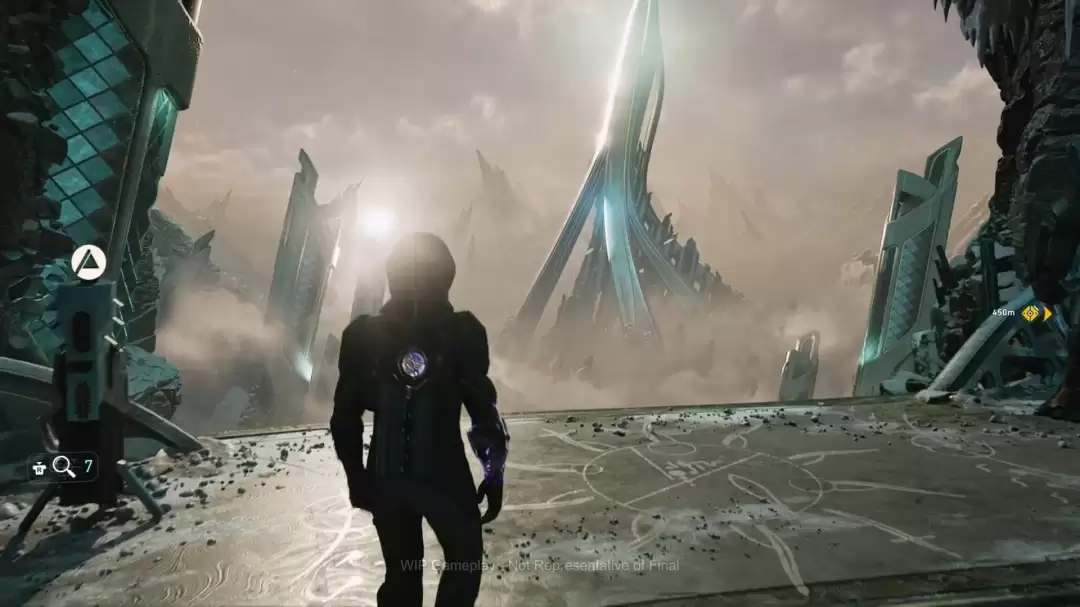 类《质量效应》游戏《大迁离》曝30秒实机视频 俯瞰矗立千年的冰封遗迹