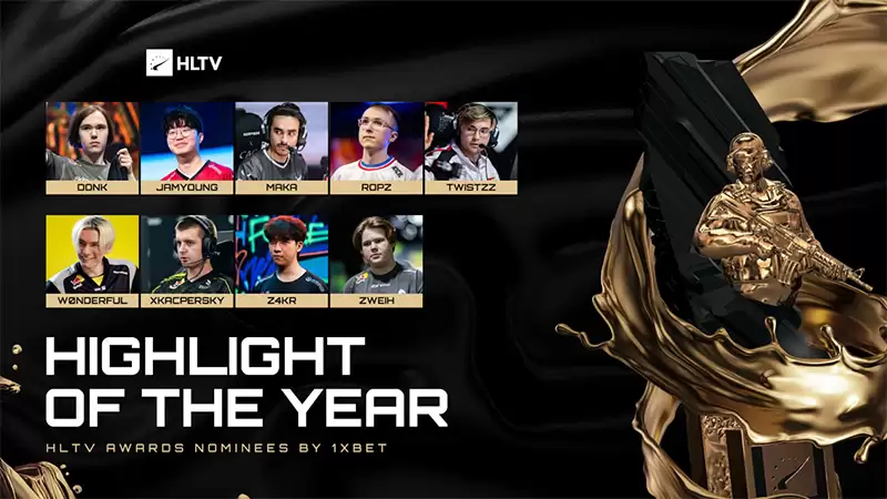HLTV公布2025年度最佳狙击手、突破手、自由人、主防者、指挥、教练及年度高光时刻十大提名