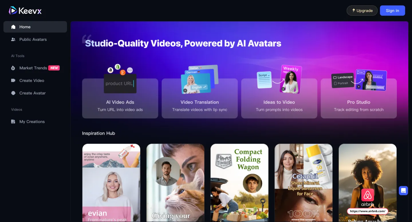 Keevx-AI数字人视频创作平台
