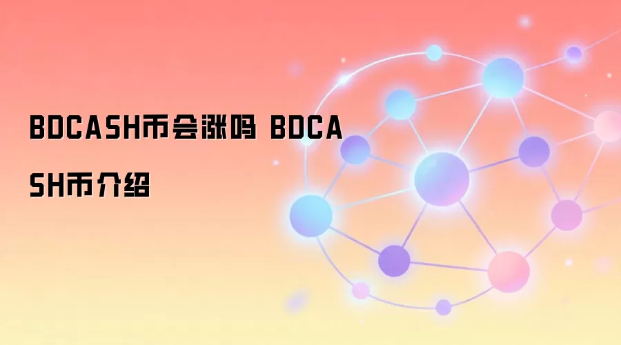 BDCASH币会涨吗 BDCASH币介绍
