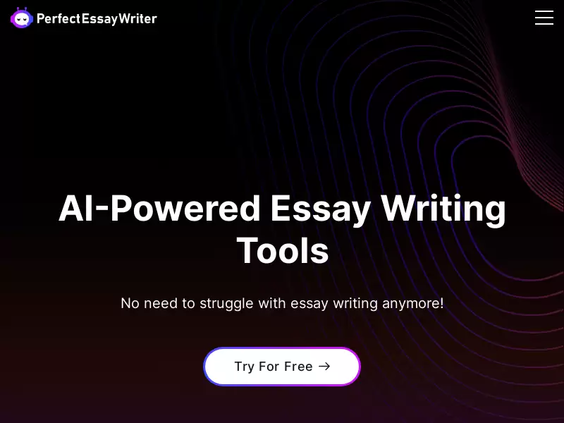 PerfectEssayWriterAI : 填写简要信息，秒速生成无瑕疵论文