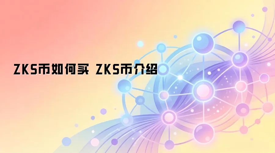 ZKS币如何买 ZKS币介绍