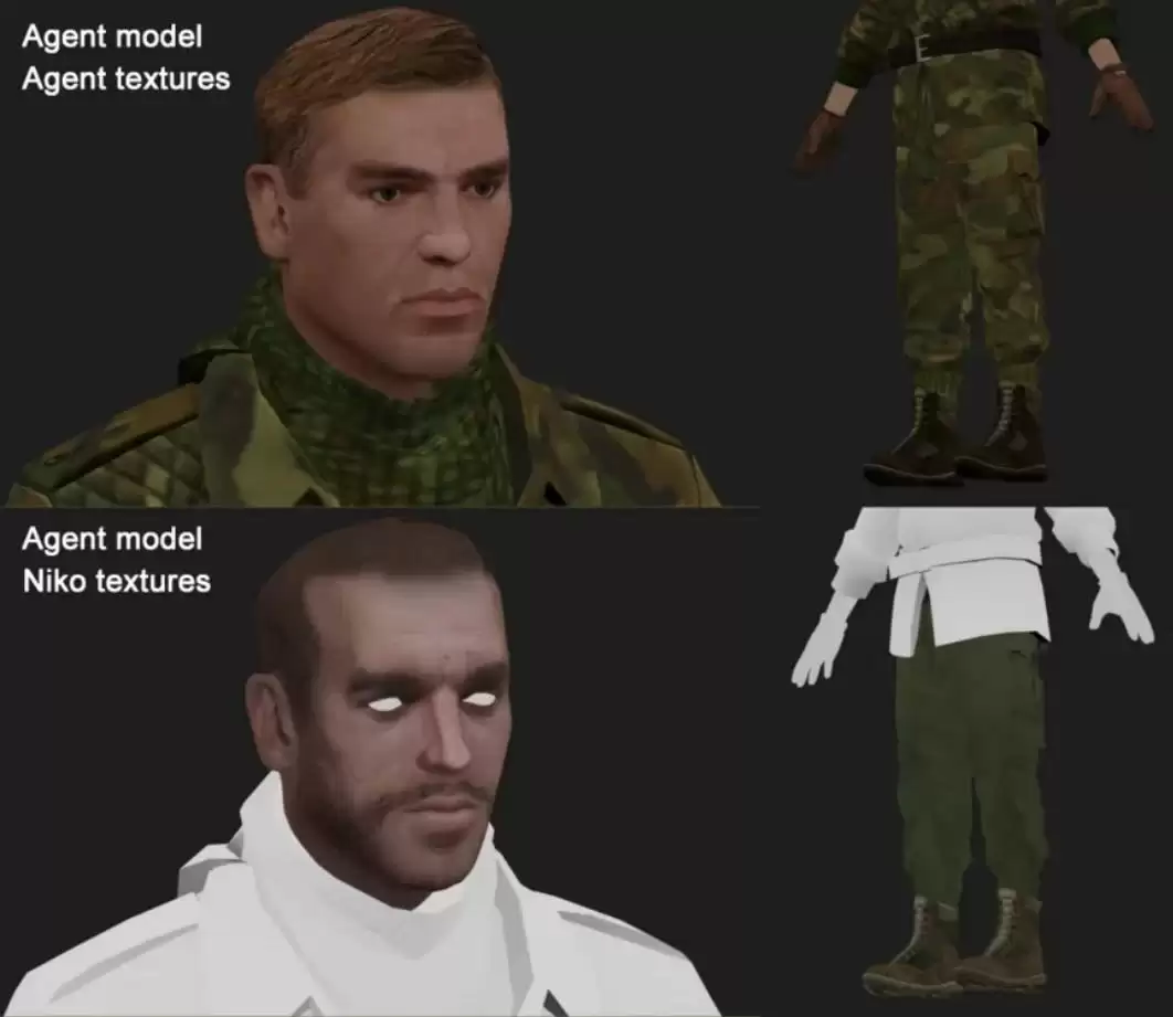 《给他爱5》代码泄露 曝光R星《Agent》主角模型