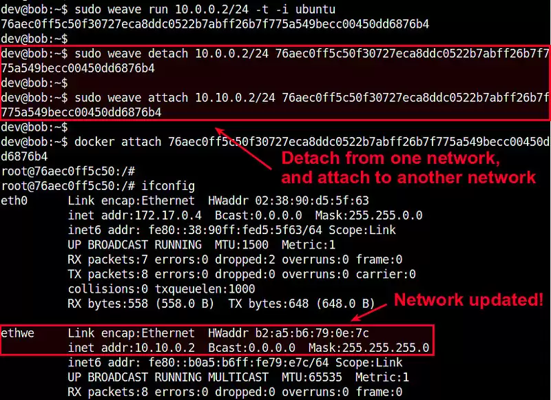 在Docker的容器之间设置网络设置网络通信的方法