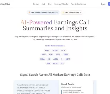 AI Earnings Digest
