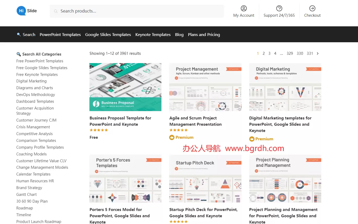 Hislide-国外ppt模板下载站